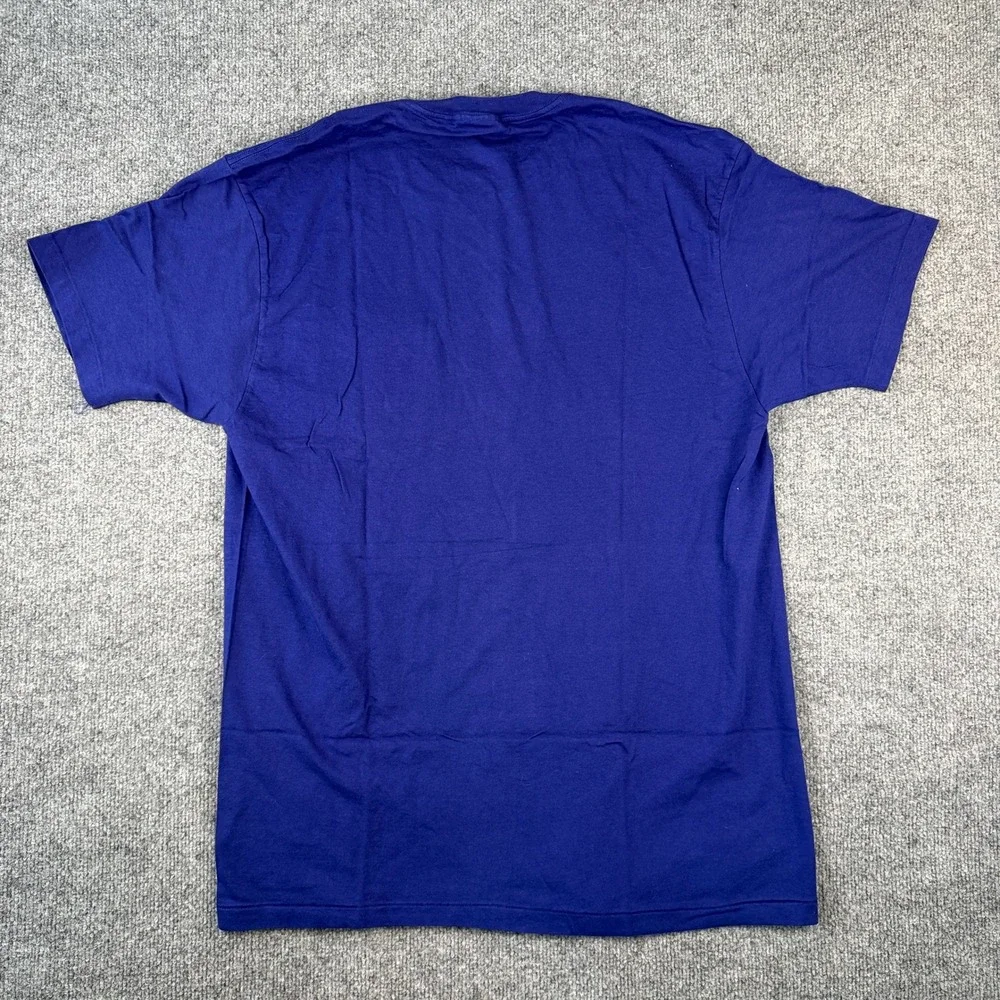 Vintage Polo Ralph Lauren Pocket T Shirt Mens M Blue Single Stitch Made in USA